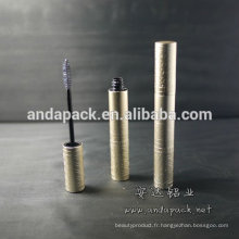 Emboss aluminium vide tube de mascara